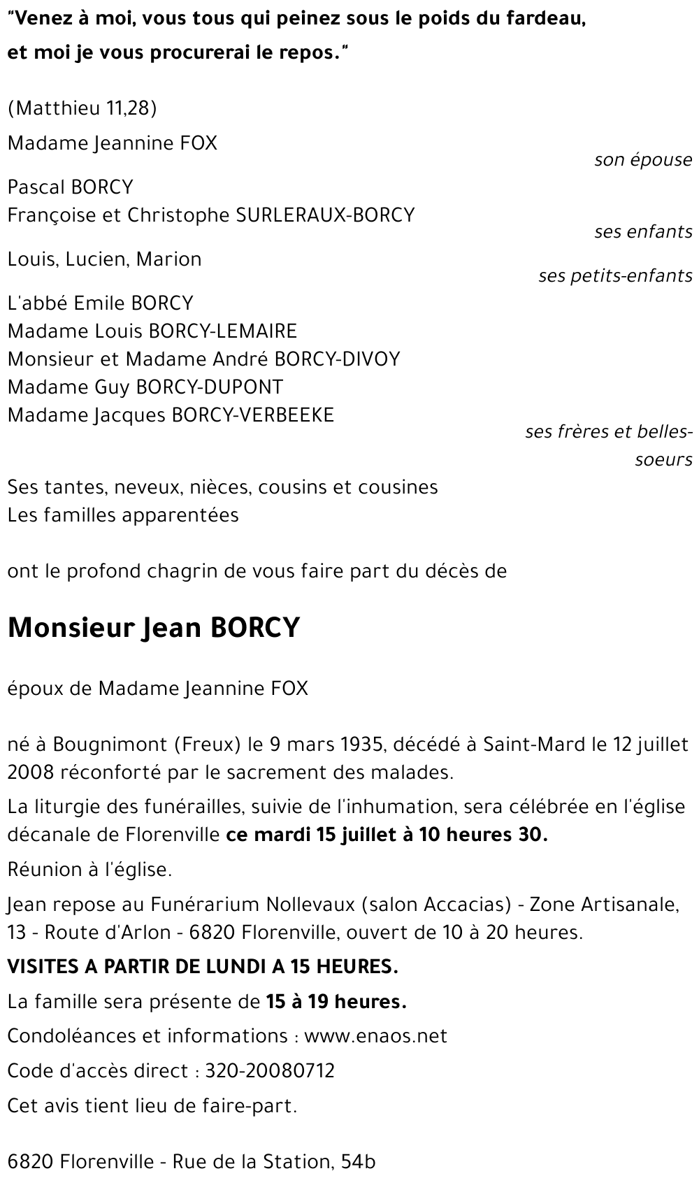 Jean BORCY
