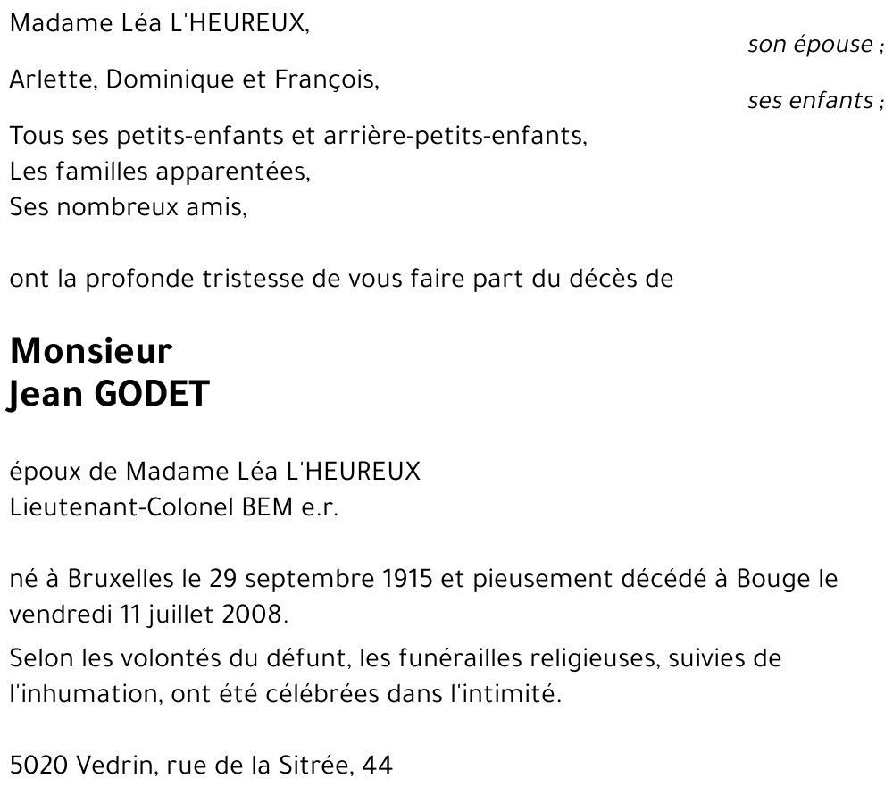 Jean GODET