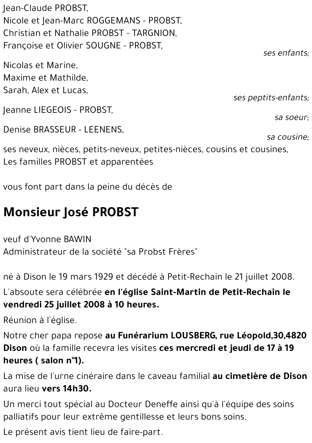 José PROBST
