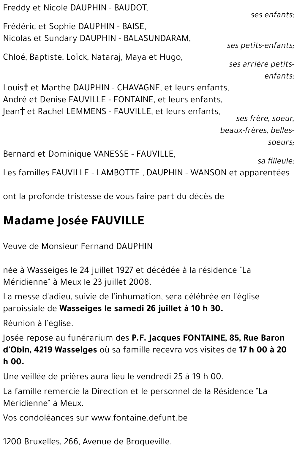 Josée FAUVILLE