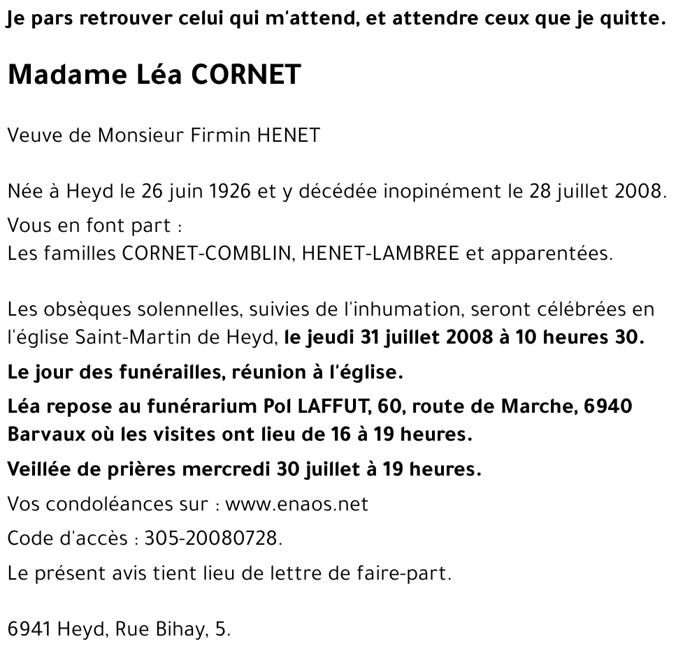 Léa CORNET