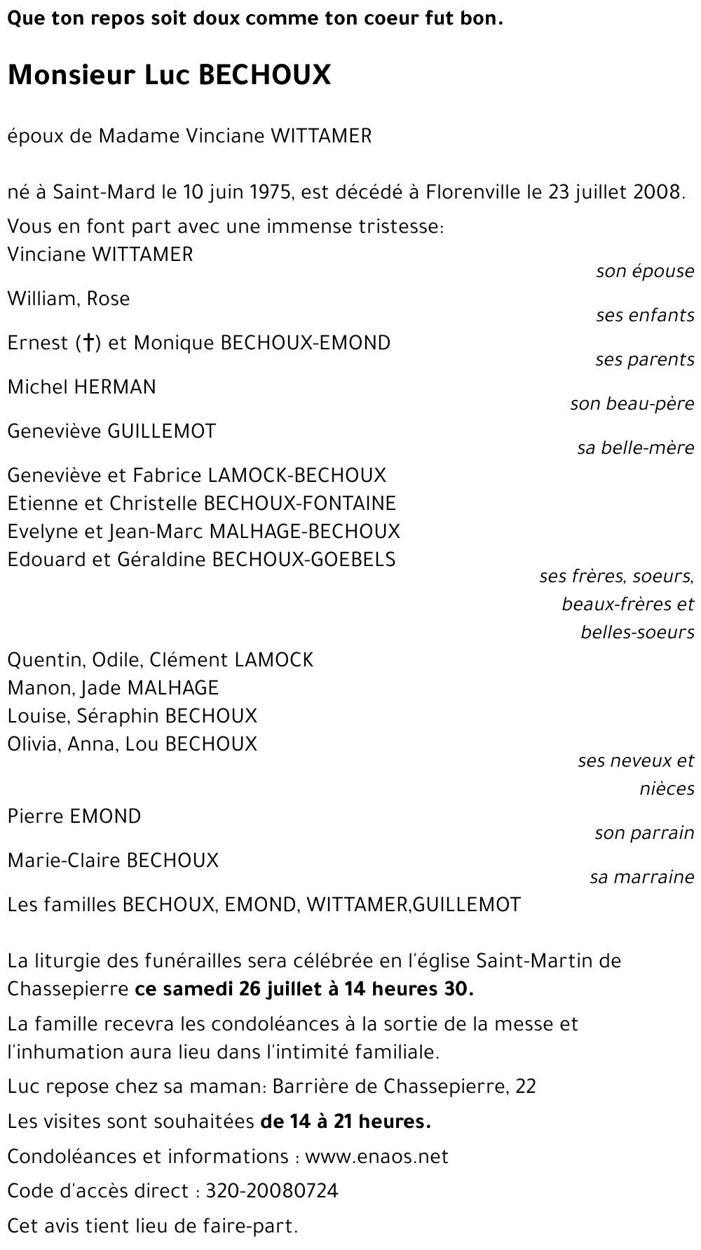 Luc BECHOUX