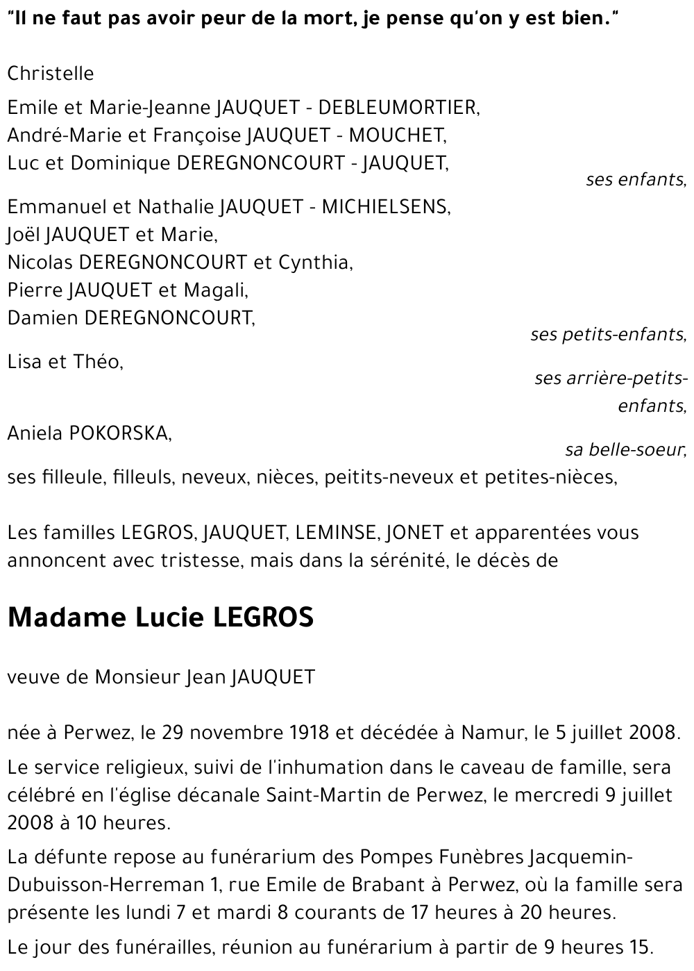 Lucie LEGROS