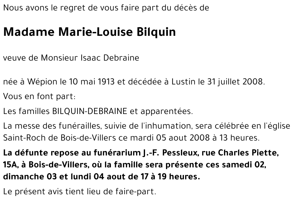 Marie-Louise Bilquin