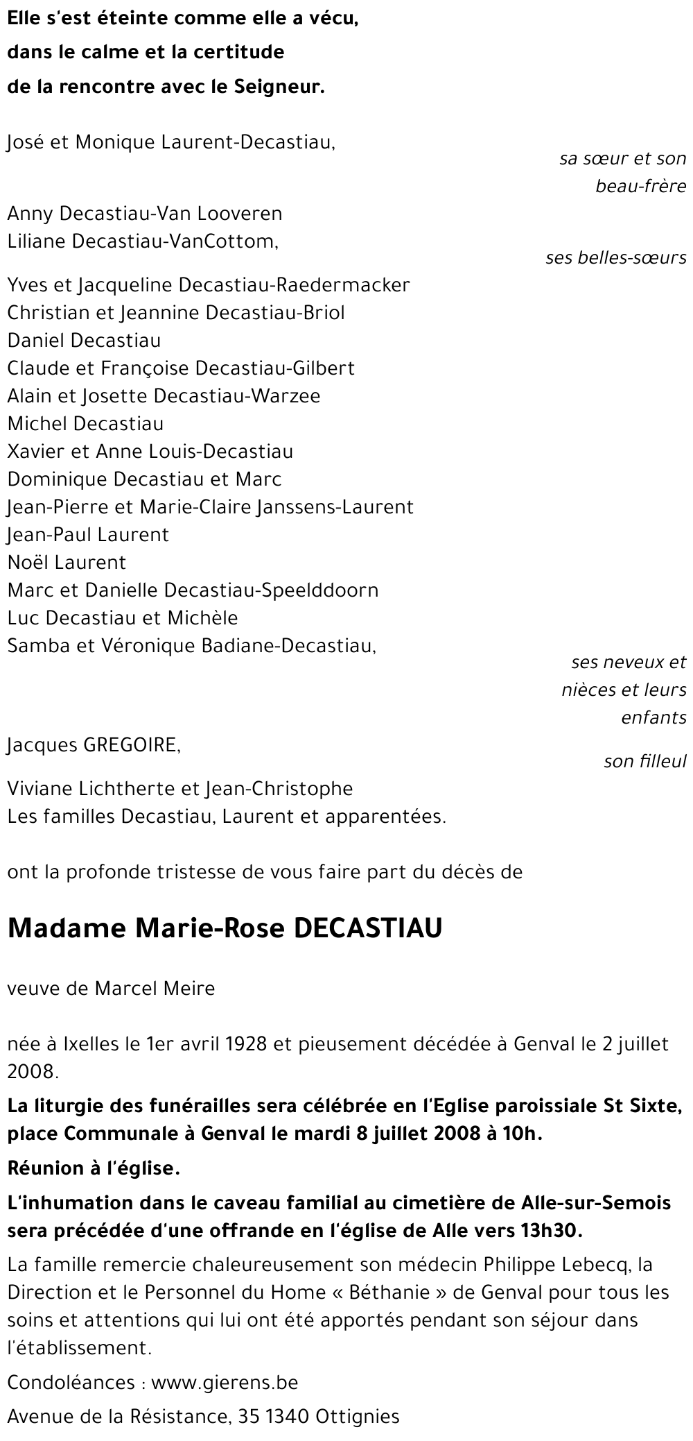 Marie-Rose DECASTIAU