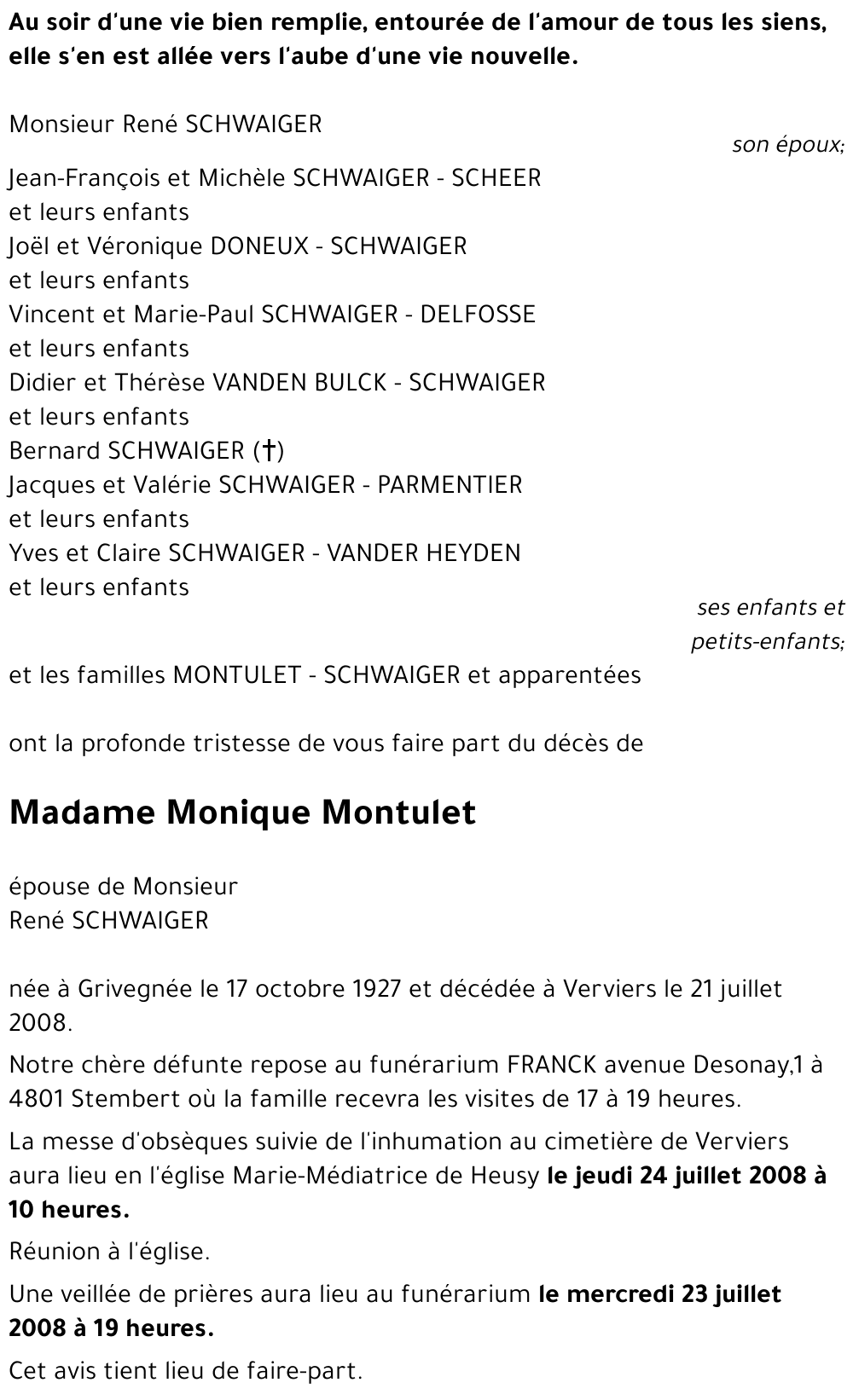 Monique Montulet