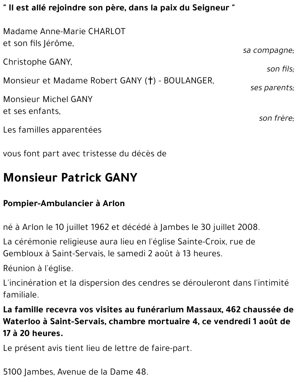 Patrick GANY