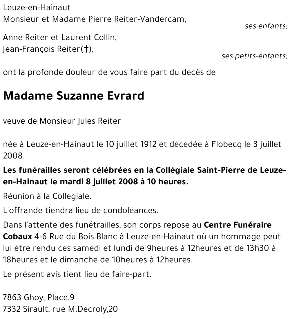 Suzanne Evrard