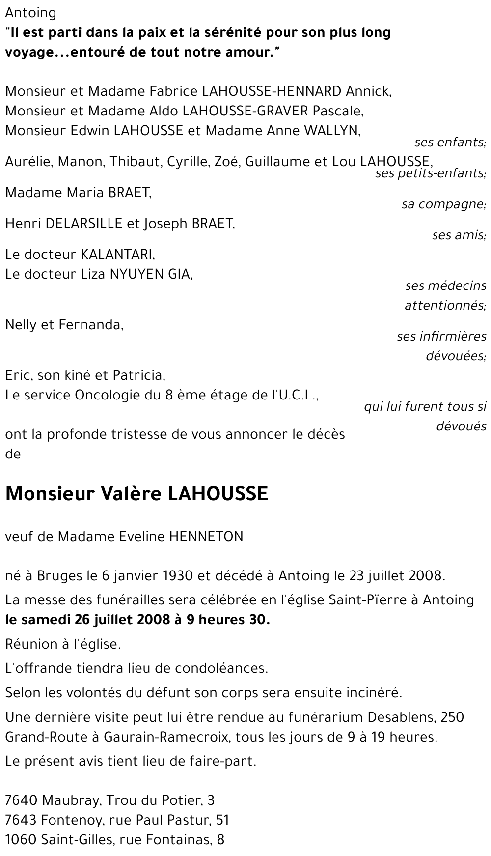 Valère LAHOUSSE
