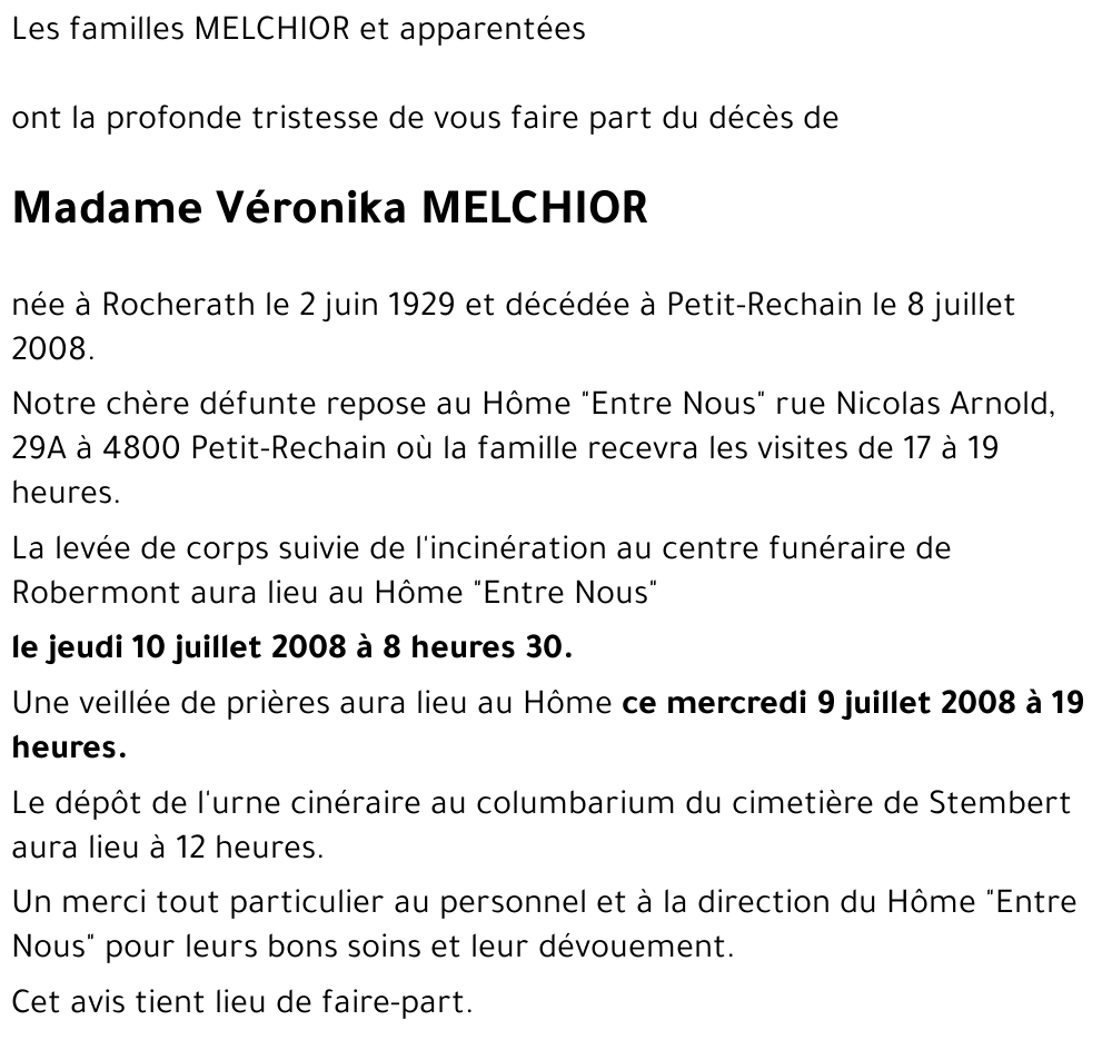 Véronika MELCHIOR