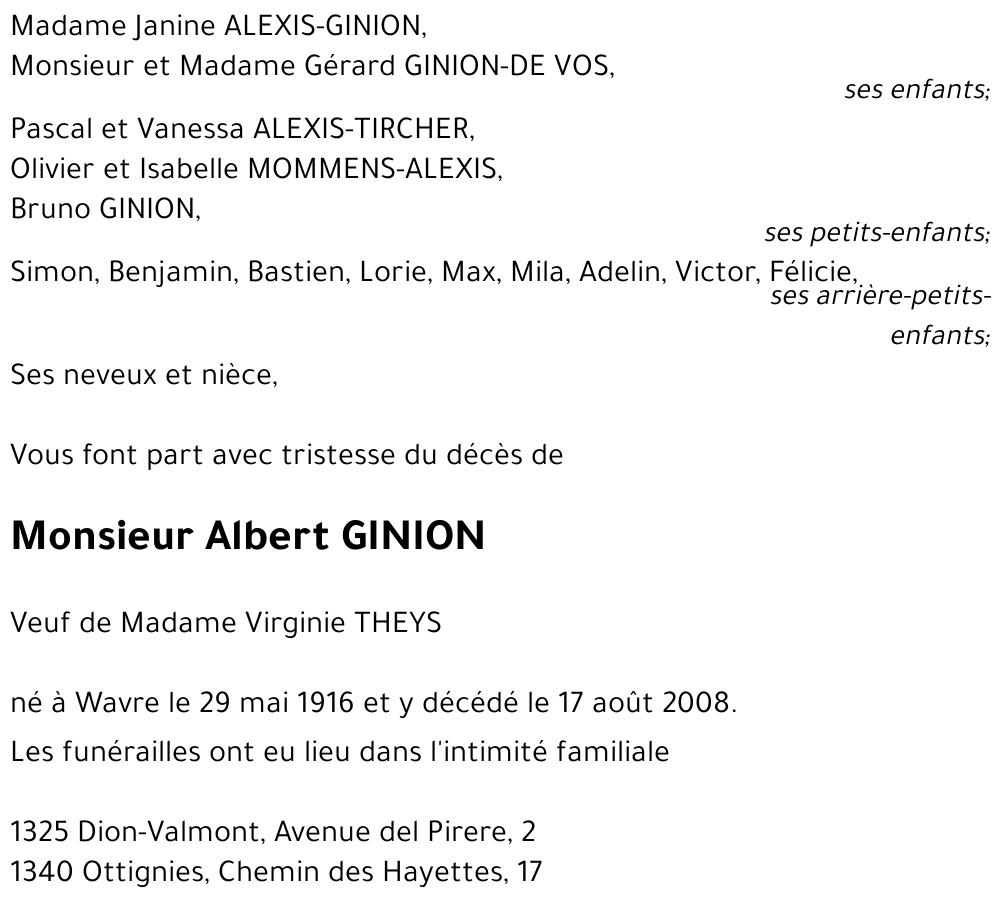 Albert GINION