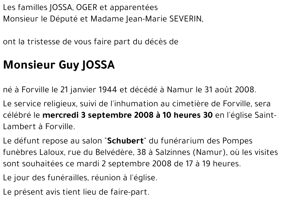 Guy JOSSA