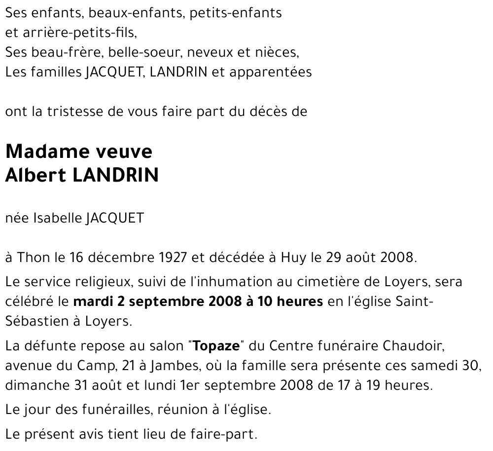 Isabelle JACQUET