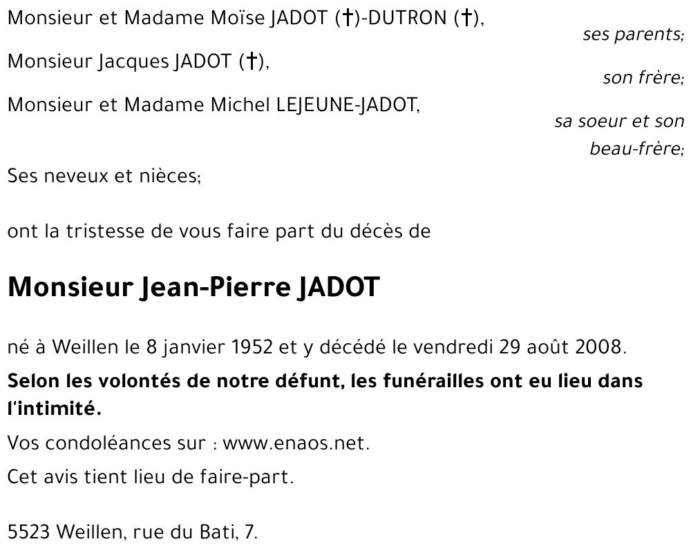 Jean-Pierre JADOT