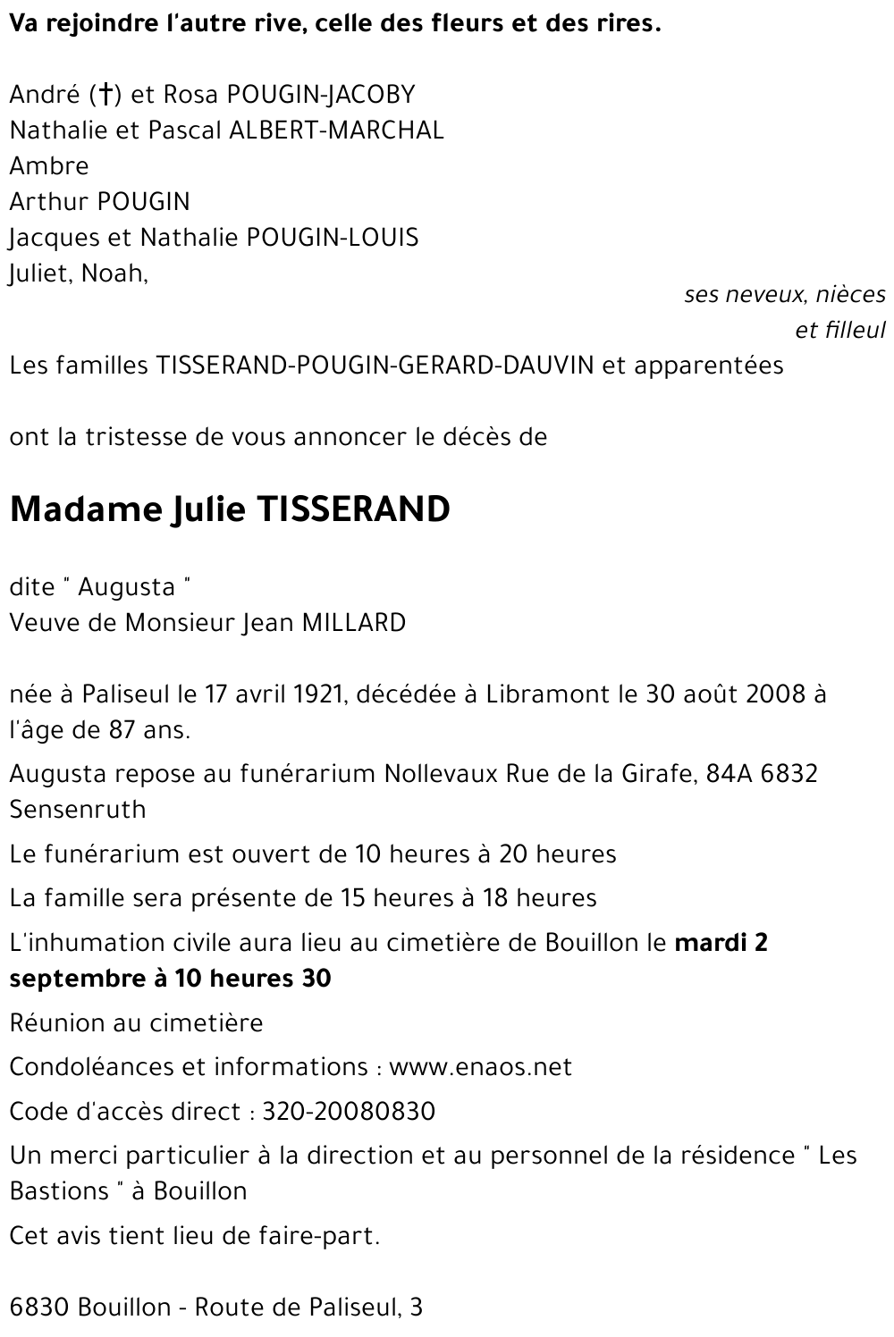 Julie TISSERAND