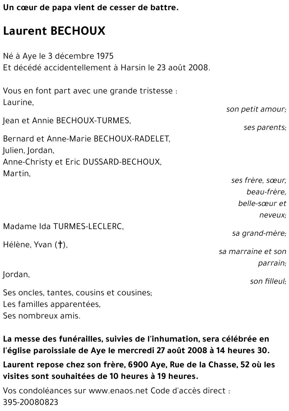 Laurent BECHOUX