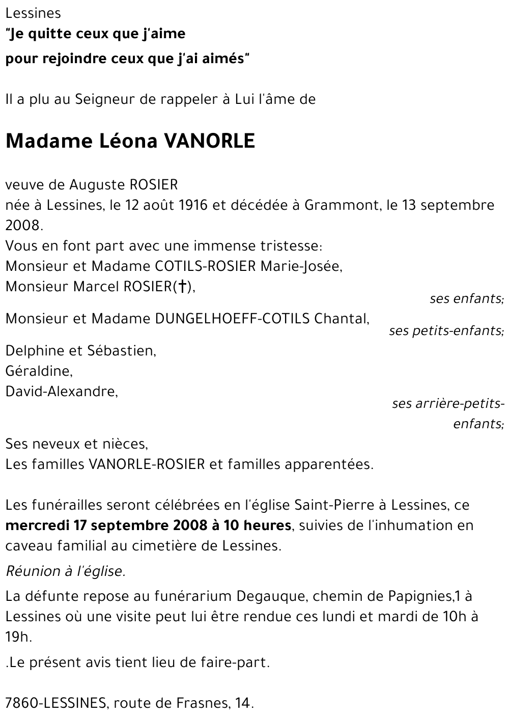 Léona VANORLE