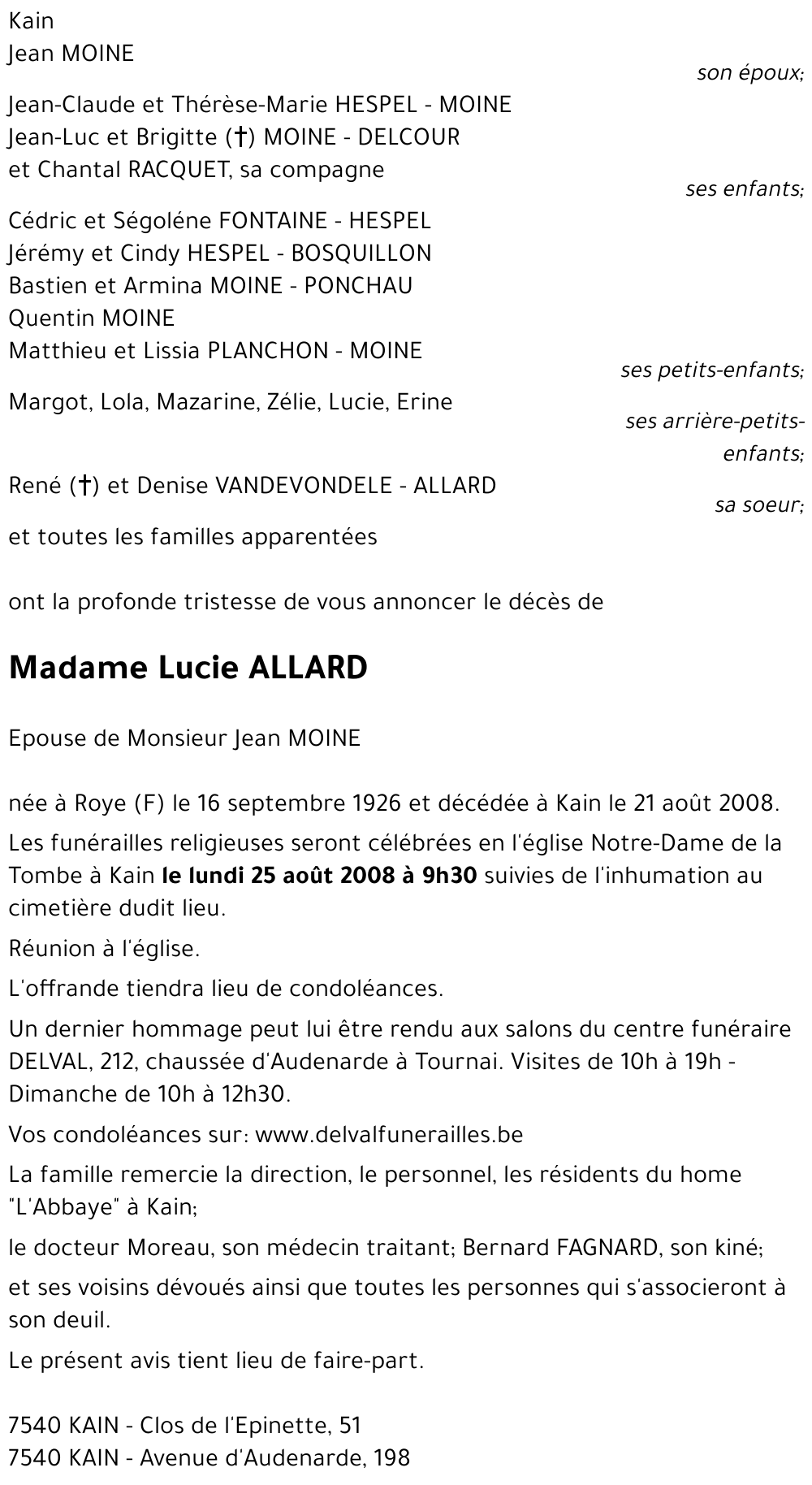 Lucie ALLARD