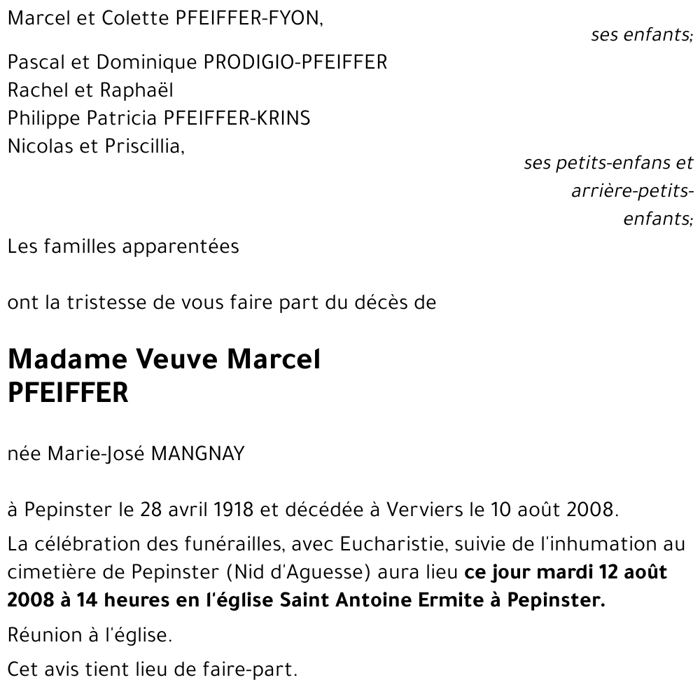 Marie-José MANGNAY