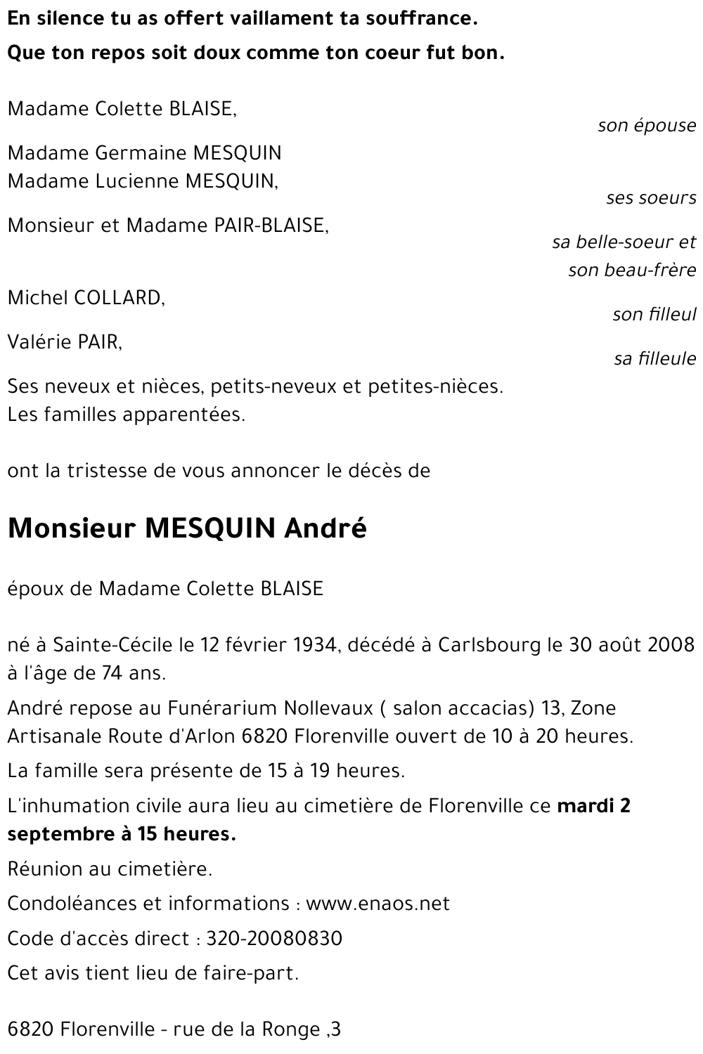 MESQUIN André