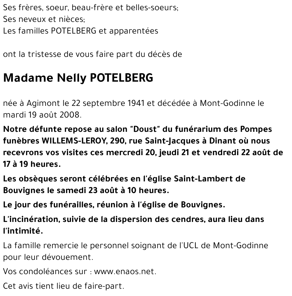 Nelly POTELBERG
