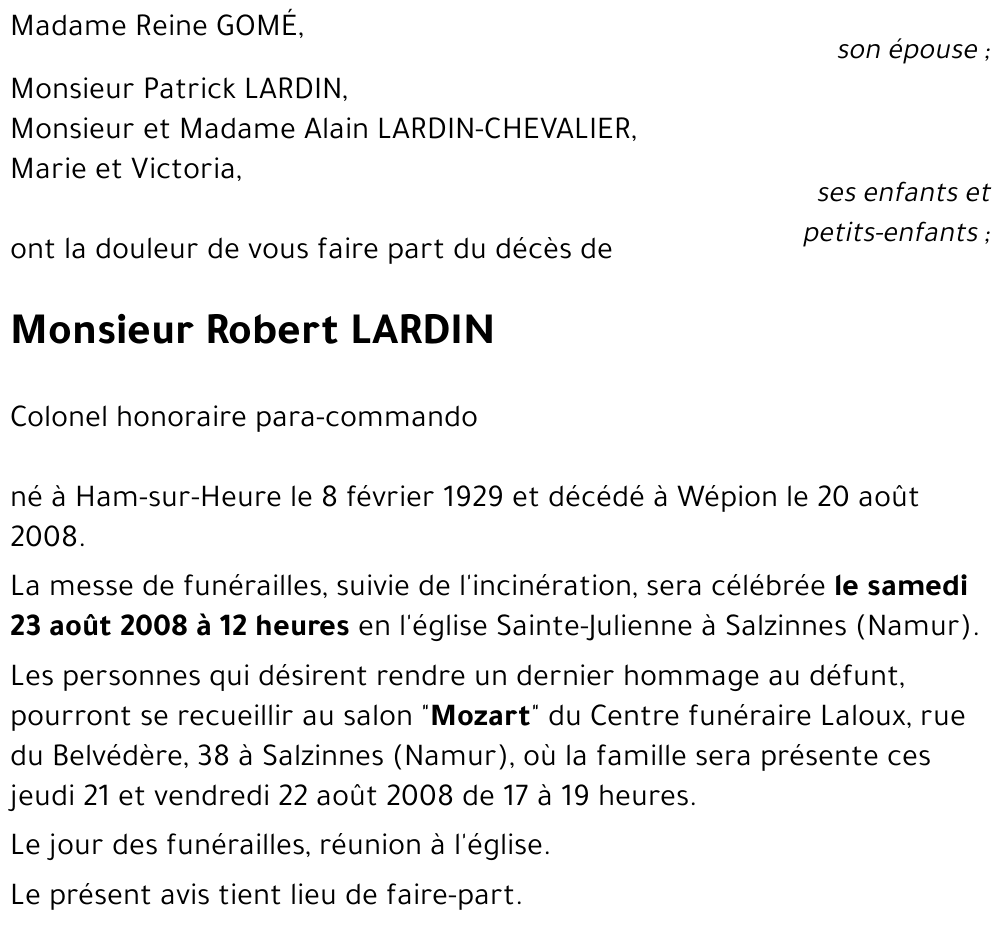 Robert LARDIN