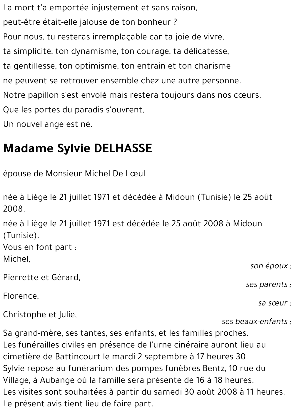 Sylvie DELHASSE