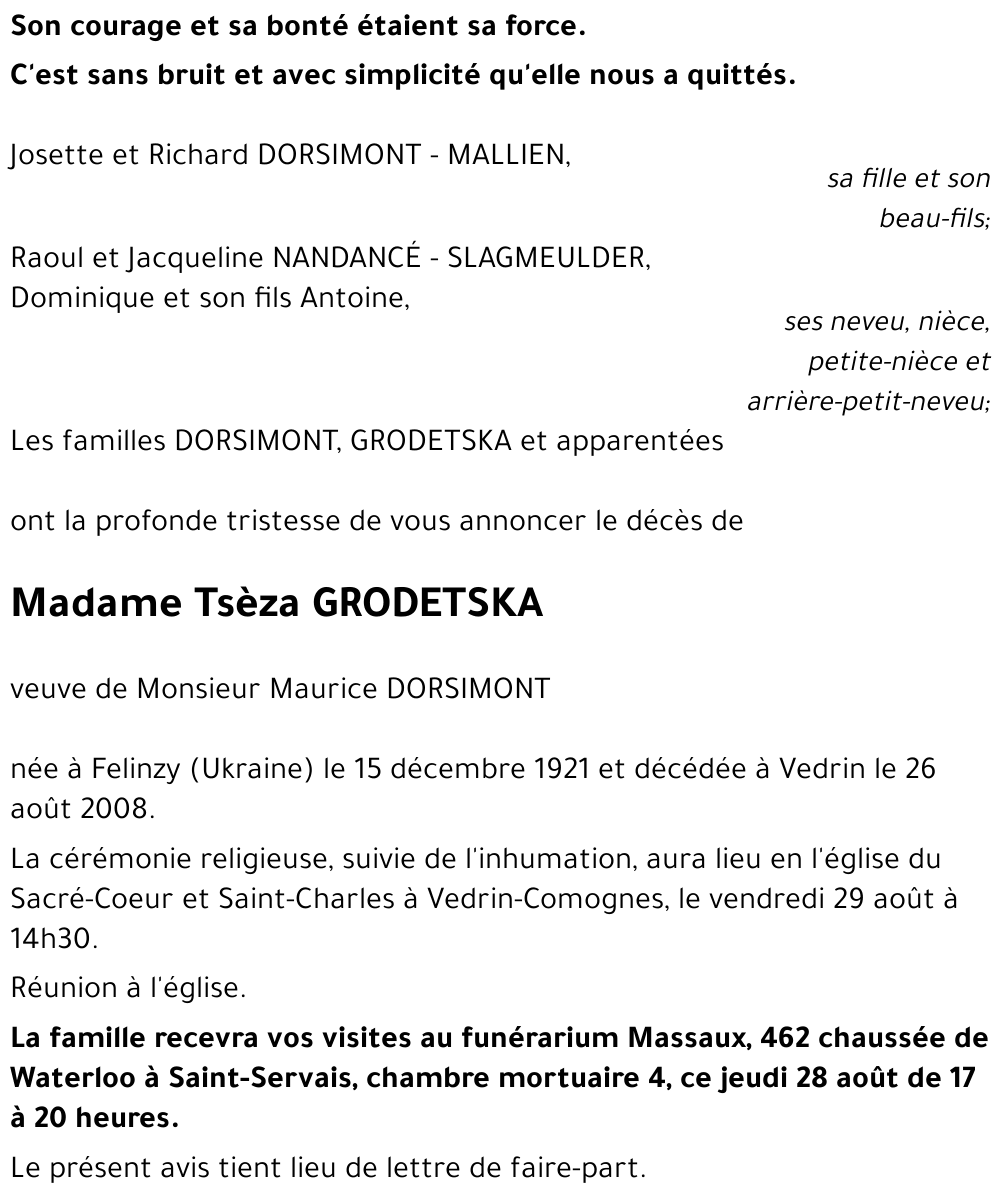 Tsèza GRODETSKA