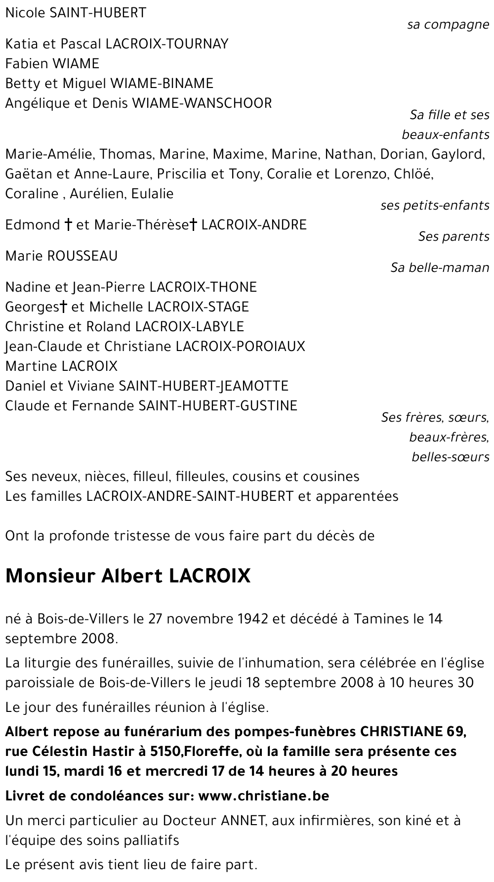 Albert LACROIX