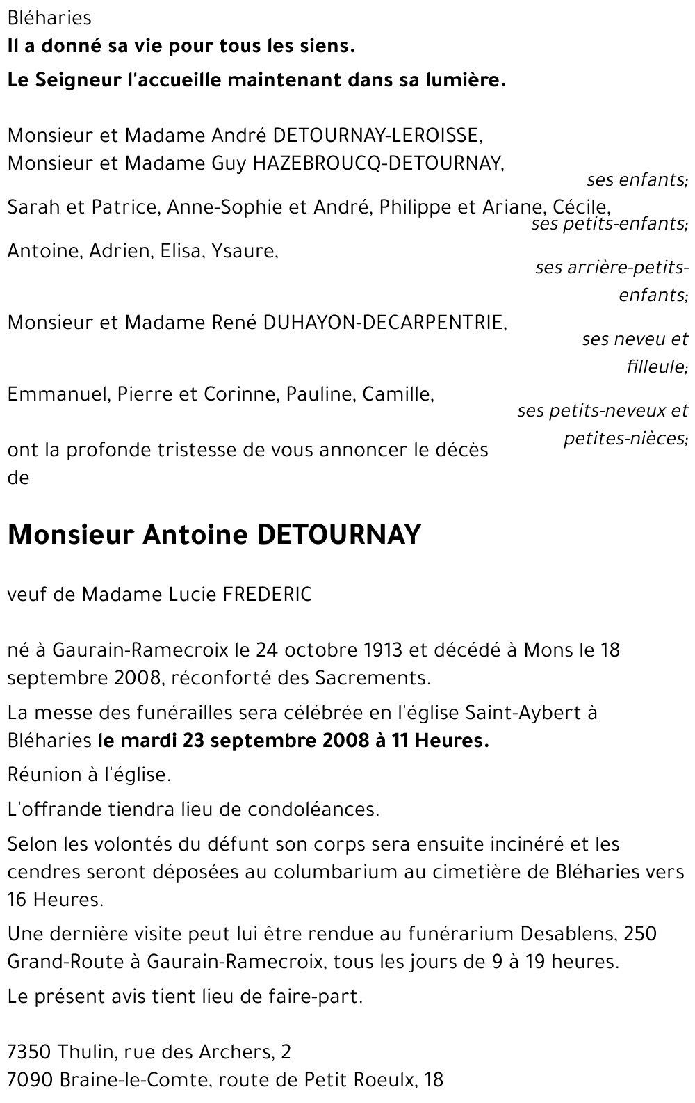 Antoine DETOURNAY