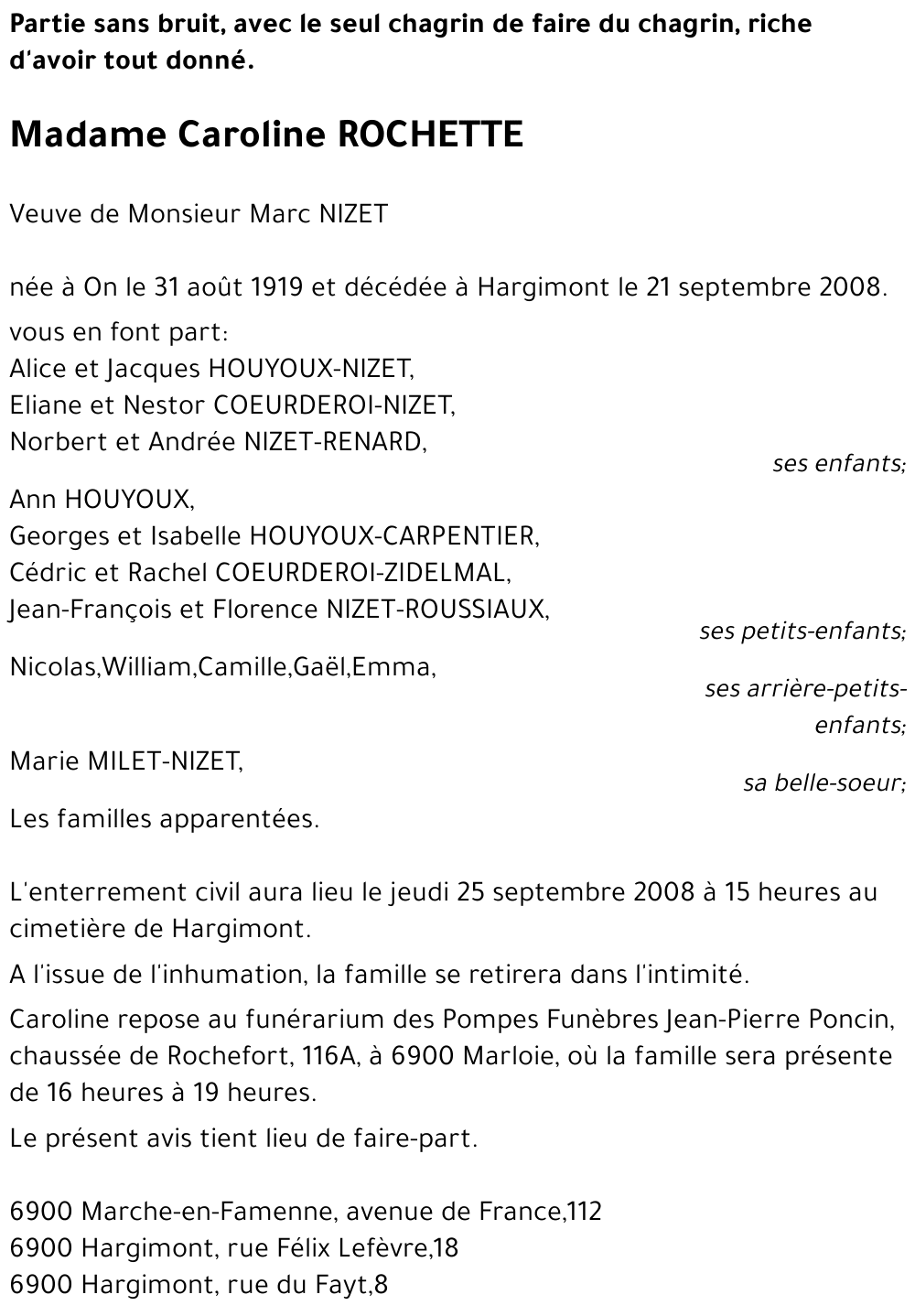 Caroline ROCHETTE