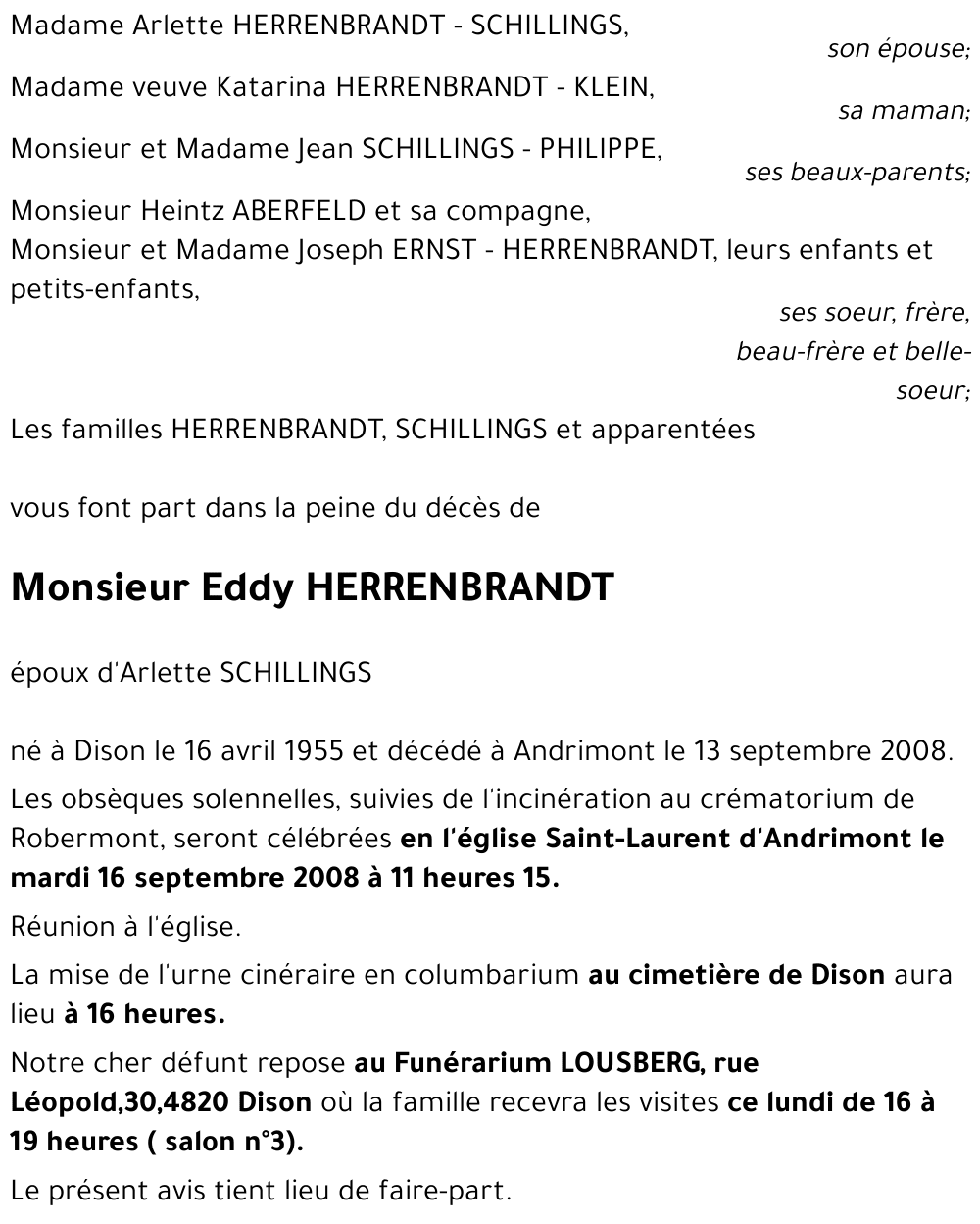 Eddy HERRENBRANDT