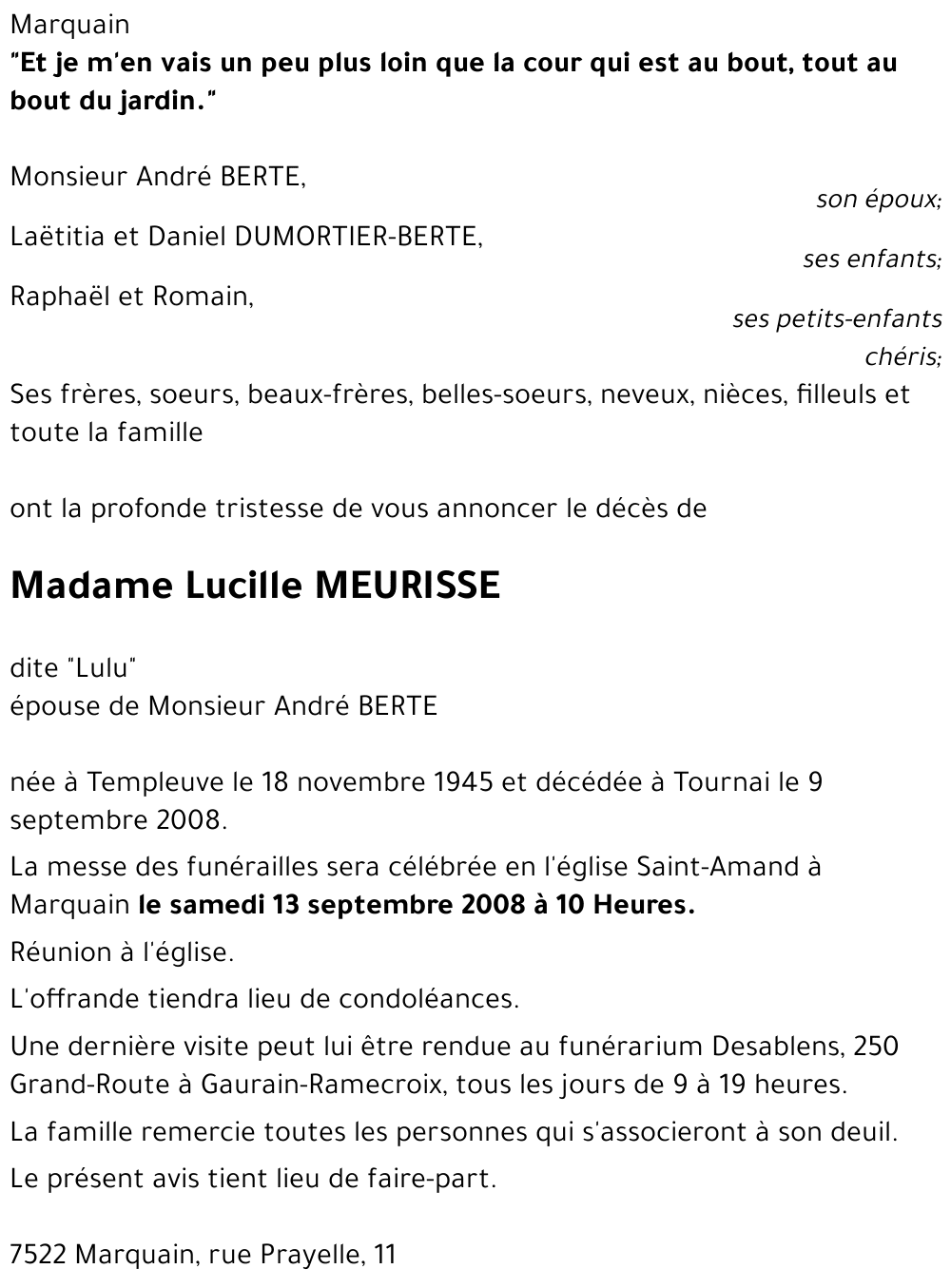 Lucille MEURISSE