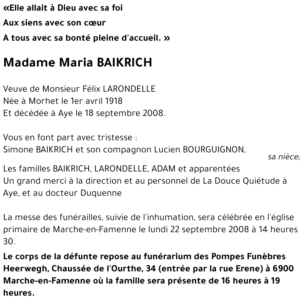 Maria BAIKRICH