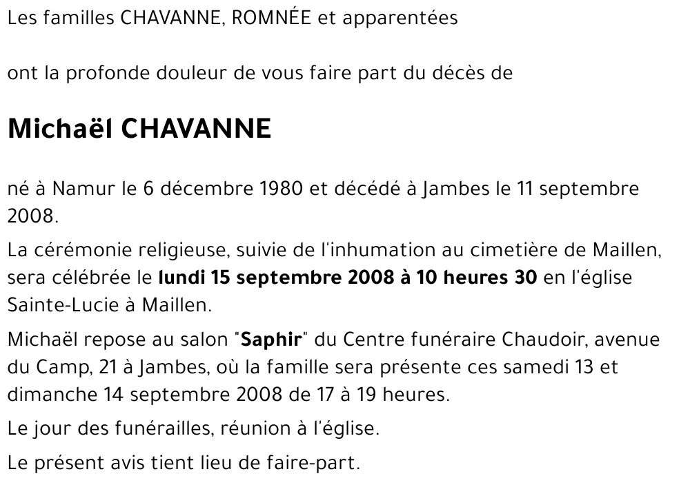 Michaël CHAVANNE