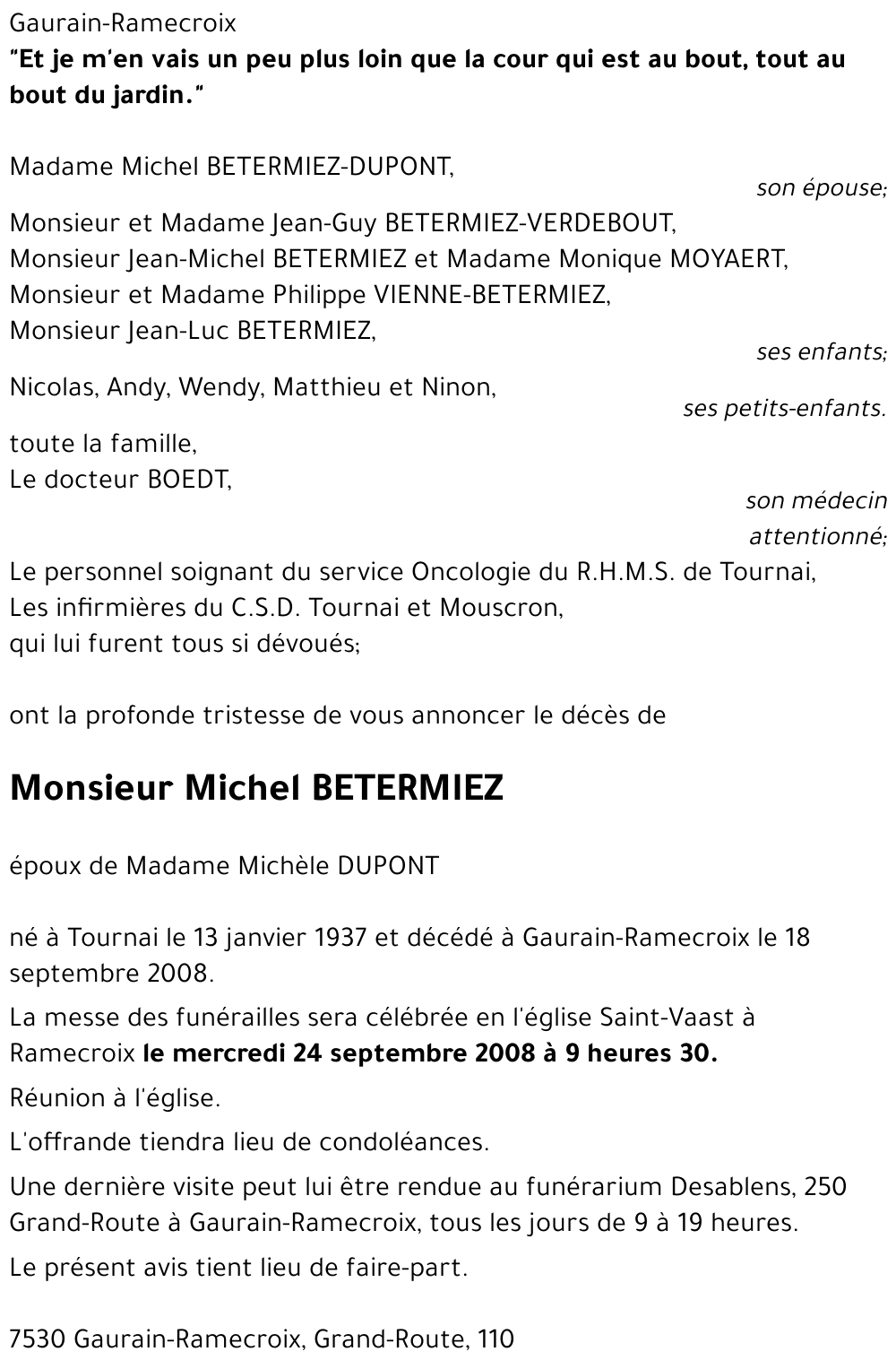 Michel BETERMIEZ