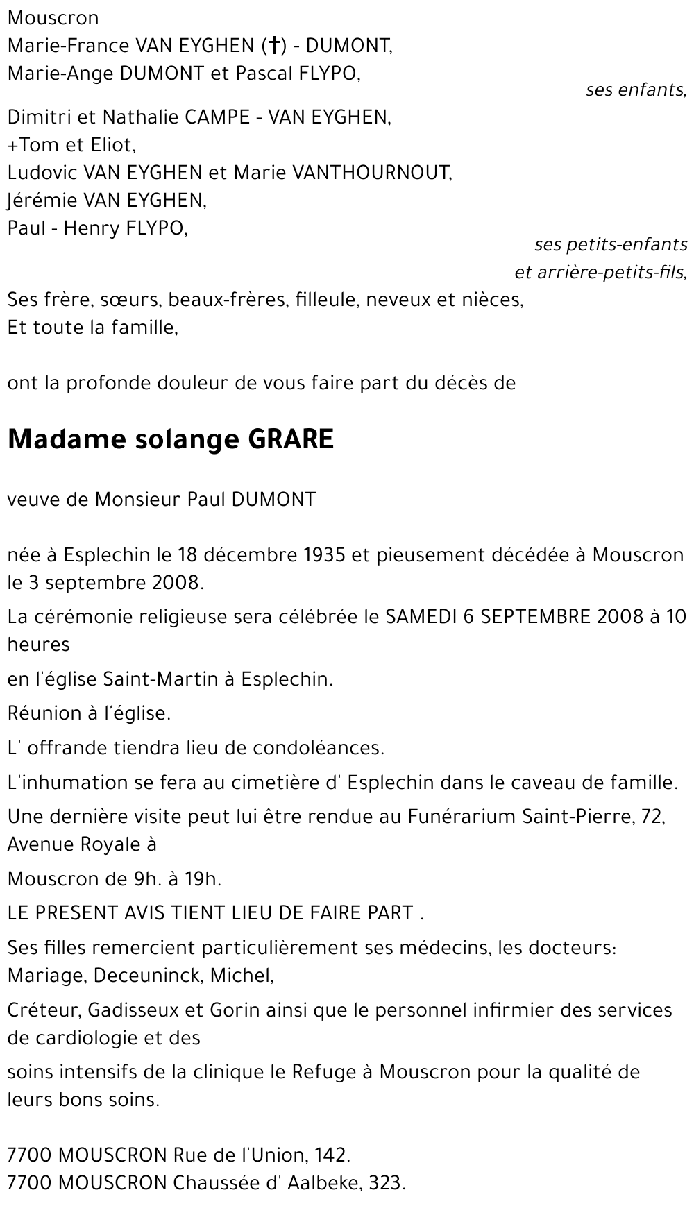 Solange Grare