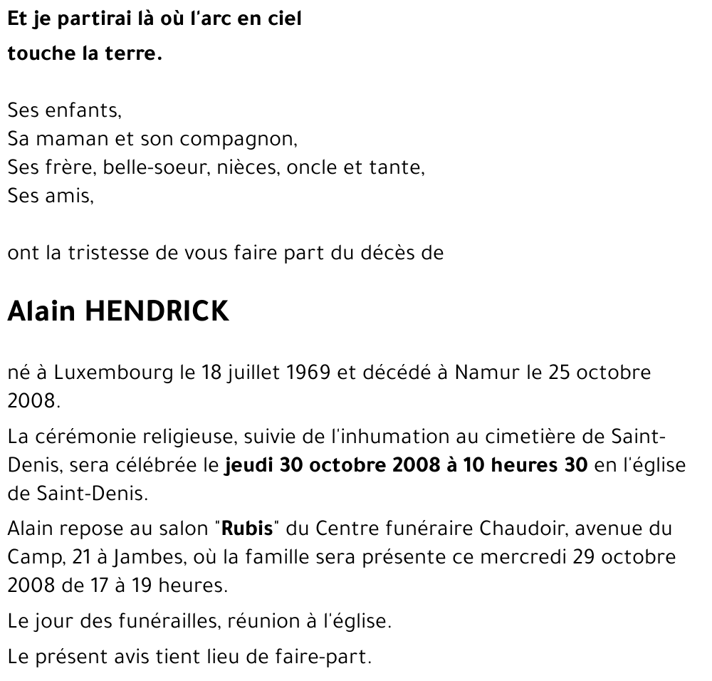 Alain HENDRICK