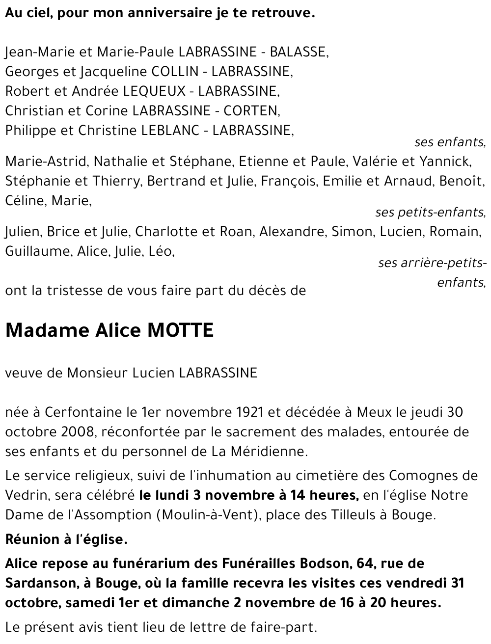 Alice MOTTE