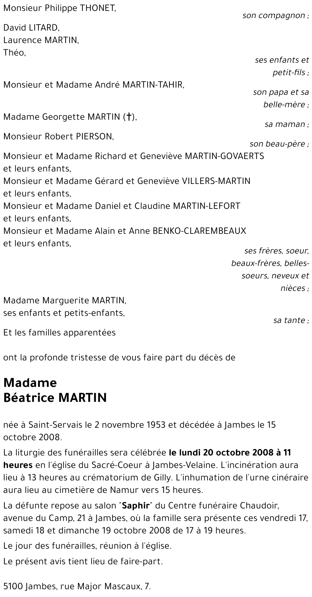 Béatrice MARTIN