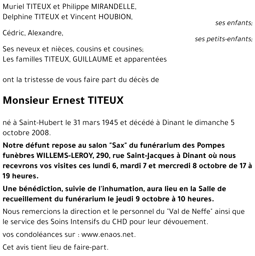 Ernest TITEUX