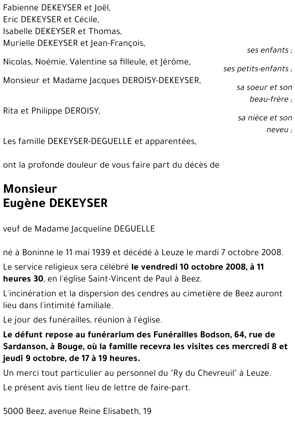 Eugène DEKEYSER