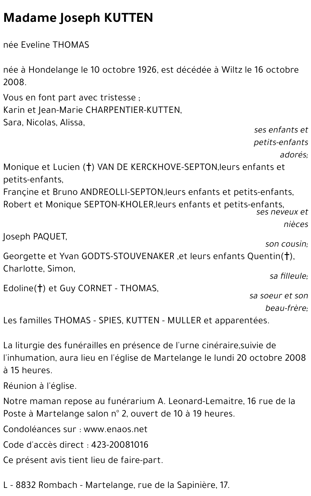 Eveline THOMAS
