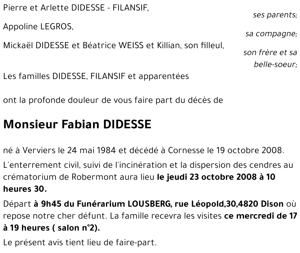 Fabian DIDESSE