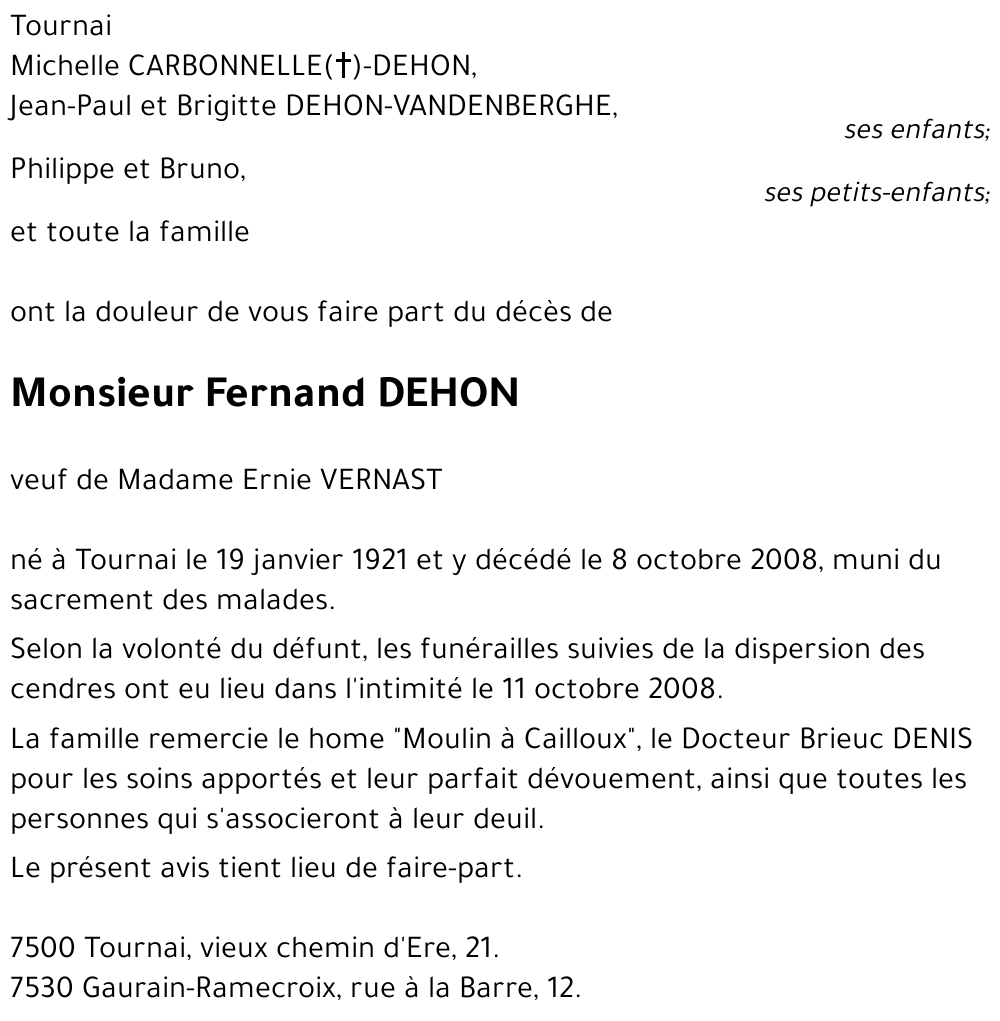 Fernand DEHON