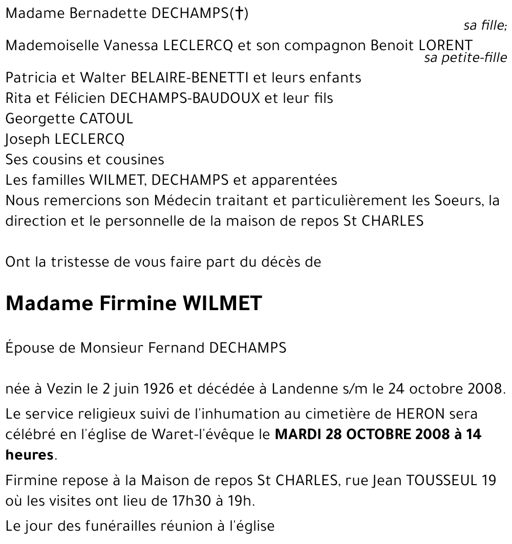 Firmine WILMET