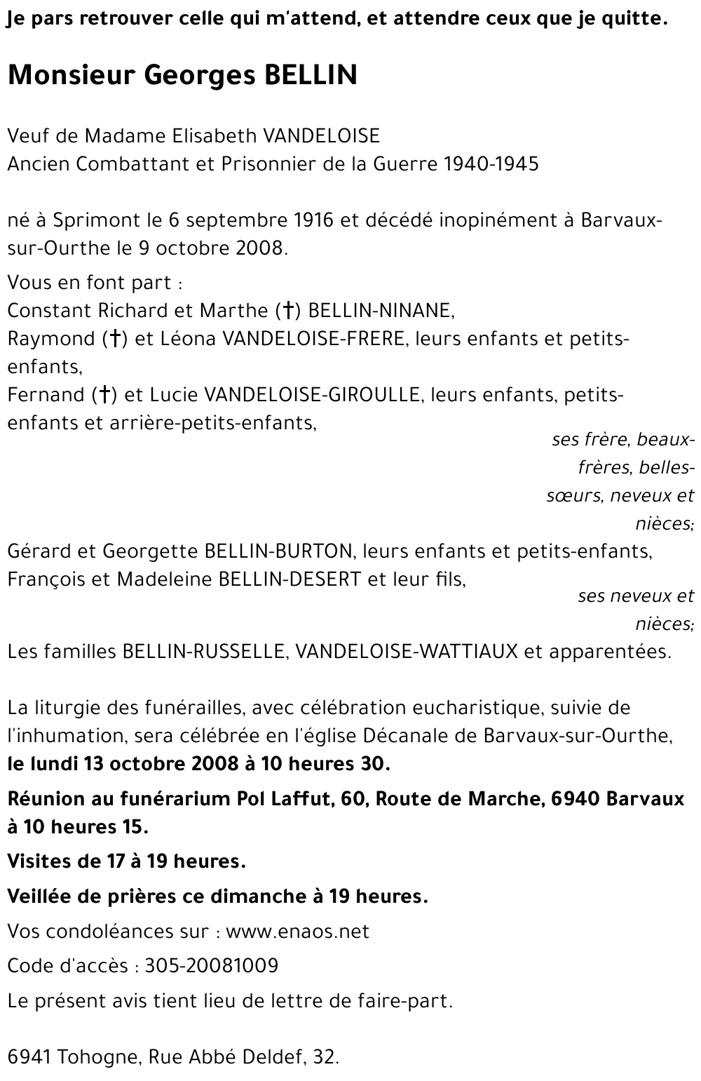 Georges BELLIN