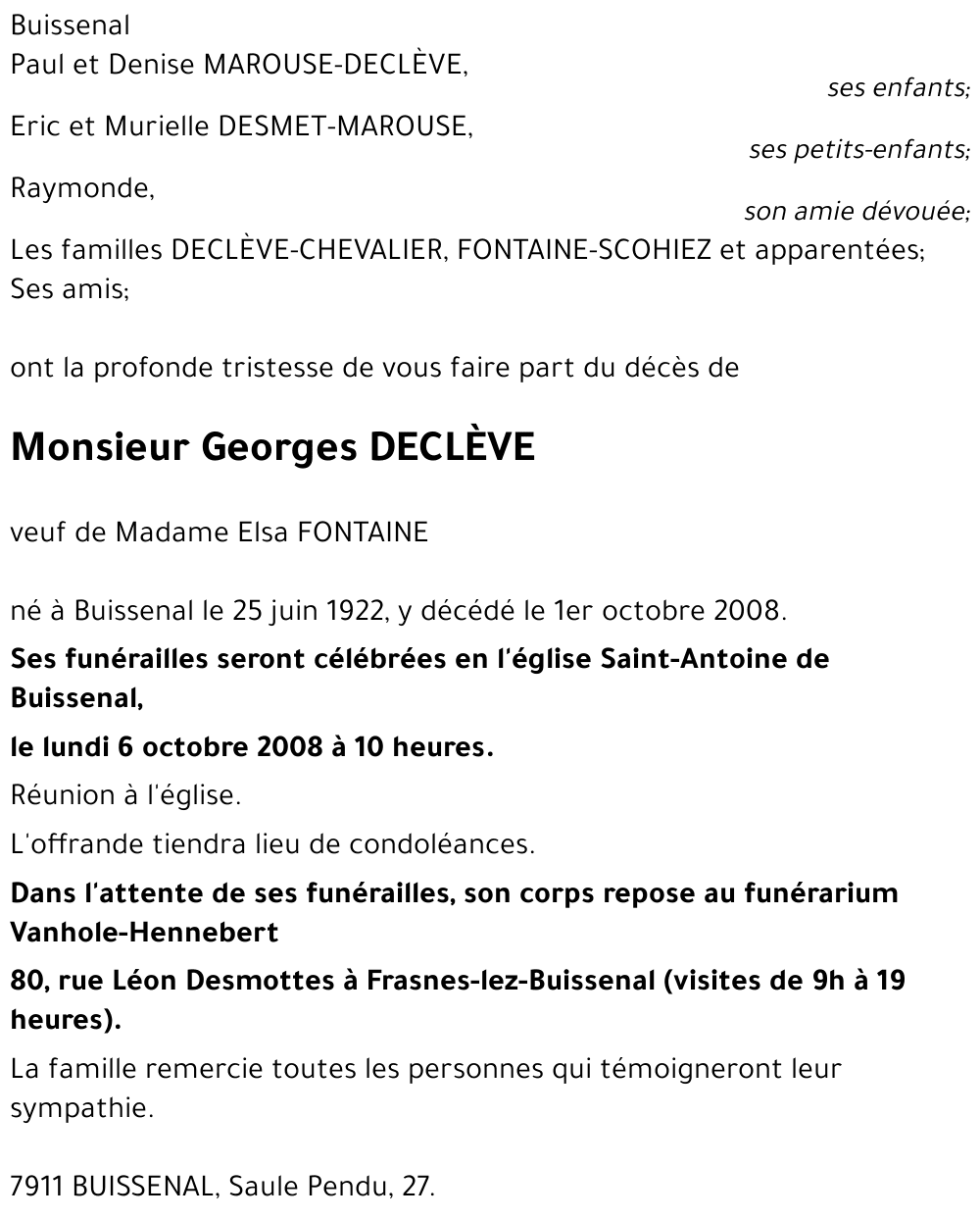 Georges DECLÈVE