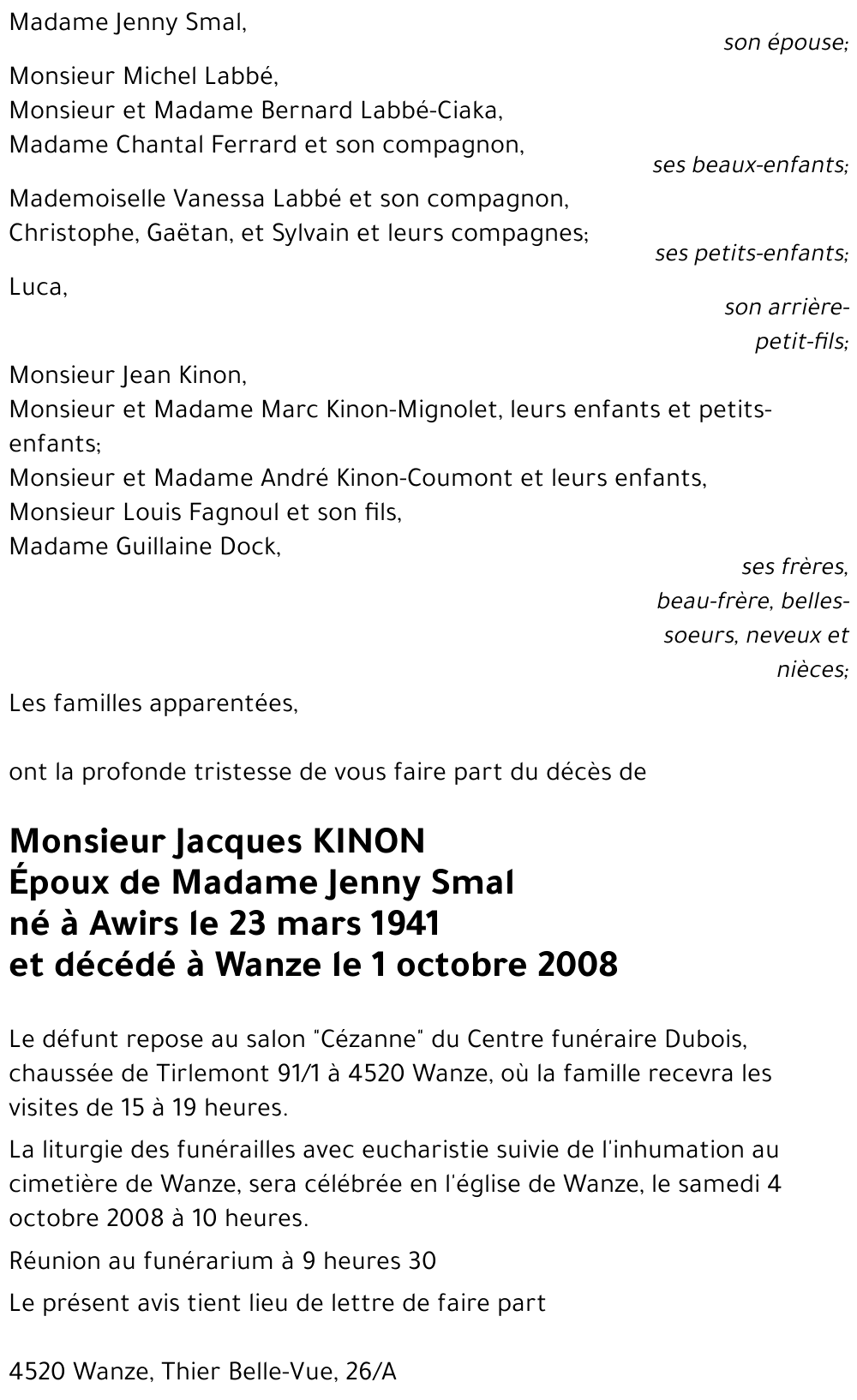 Jacques KINON