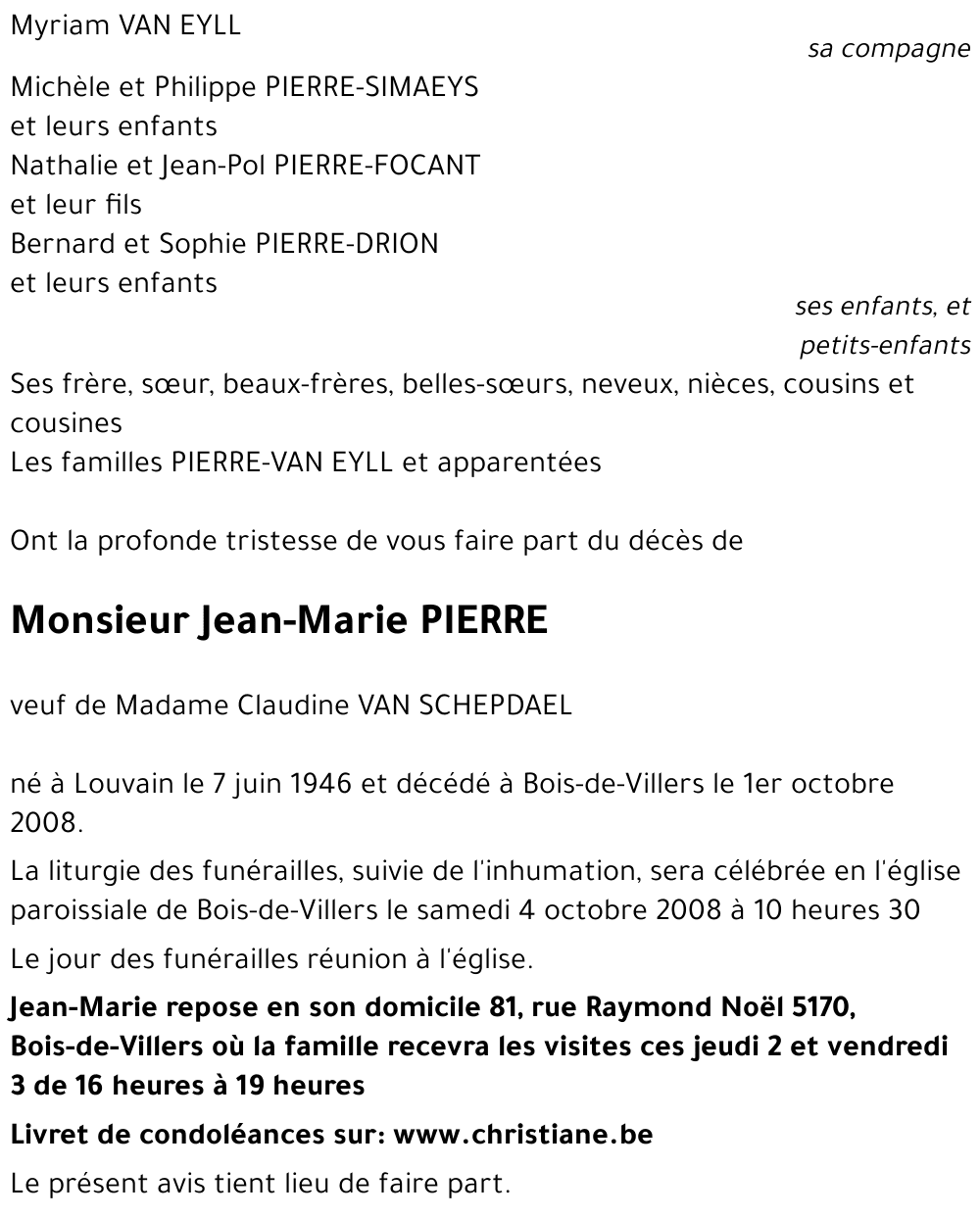 Jean-Marie PIERRE